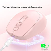 Mouse Nirkabel 2.4G Portabel Nyaman, Mouse Optik Standar DPI Dapat Disesuaikan, Bluetooth Untuk Tablet