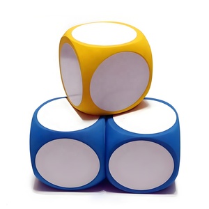 耐久性のある環境にやさしいカスタムサイズカラーEVAフォームキューブスクエアワイプオフライトダイス学習と遊び心のあるゲーム玩具 - Product Image 1