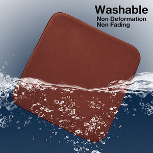 Vente en gros Alcantara daim perforé respirant doux coussin de siège de voiture coussin de refroidissement d'été oreiller - Product Image 3