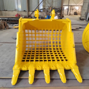 Grille de criblage pour chargeuse-pelleteuse, accessoire de criblage pour le terrassement et le criblage de roches en construction - Product Image 1