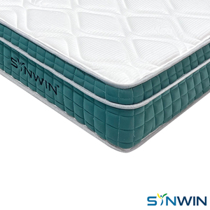 Matelas Euro Top SWP-UF24, hauteur 24 cm - Matelas à ressorts ensachés <span class=keywords><strong>de</strong></span> 20 cm avec support <span class=keywords><strong>de</strong></span> bordure - Product Image 2