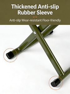 Chaise de camping pliable d'extérieur, tabouret de pêche, siège de voyage portable pour la randonnée et la plage, tabouret léger en fer - Product Image 5