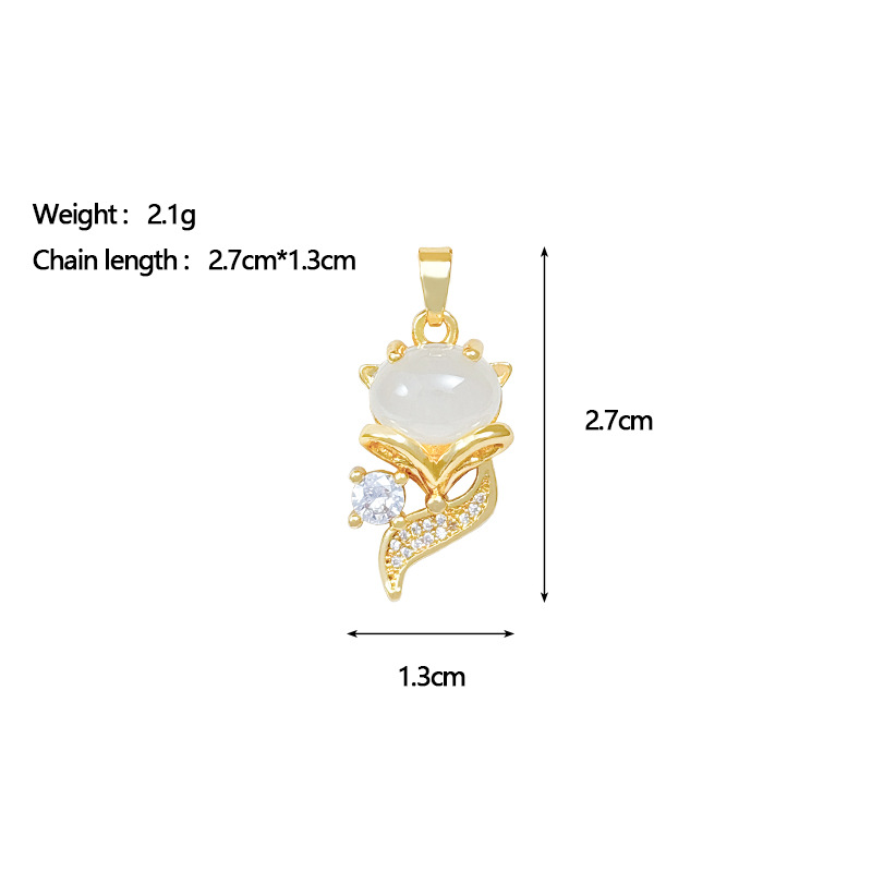 จี้ DZF326 [ทองแดงฝังด้วยทองคำแท้เล็กน้อย]