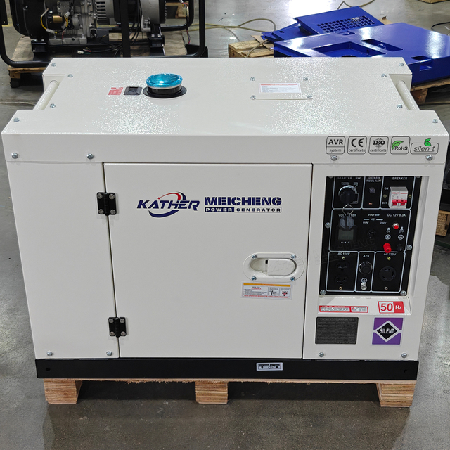 High Quality Super Silent Diesel 10KW 10KVA Generator Soundproof Portable Backup Power Generator 50Hz 60Hz Genset Control Panel