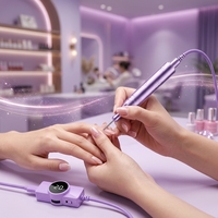 Perceuse à ongles électrique sans fil 16000 tr/min avec batterie rechargeable, lime à ongles en alliage d'aluminium pour salon de manucure professionnel