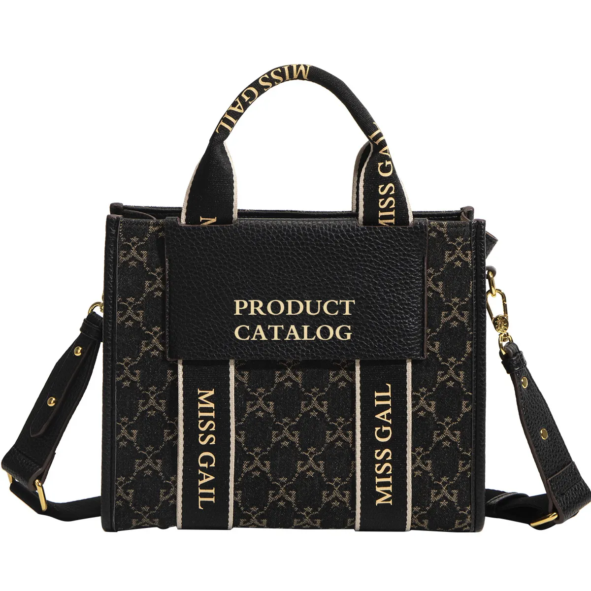 Brand High Quality Women's Shoulder bag Ribbon Geometric Pattern Fashion Ladies Crossbody Shoulder bags