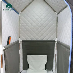 Ewinsun Popular Home Portable Full Body Infrared Sauna Tent Sweat Steam Box For Sale