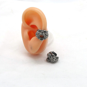 Yunnique – boucles d'oreilles en forme de tête de loup, en acier inoxydable, en forme d'animal, bijoux pour hommes et femmes - Product Image 4