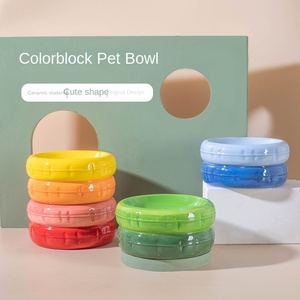 थोक कस्टम आधुनिक सिरेमिक कुत्ता कटोरा पानी कटोरा बिल्ली का खाना कटोरा - Product Image 2