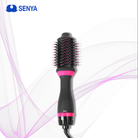 Brosse à air chaud 3 en 1, brosse ronde, sèche-cheveux, rose gold, hôtel, voyage, brosse à air chaud