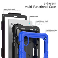 Étui antichoc en silicone robuste pour tablette pour Lenovo Tab M9 TB-310FU 2023 bandoulière support rotatif film d'écran