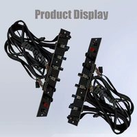 Caja de la computadora Cables del panel frontal USB dual 3,0 y 2,0 Tipo C con puerto de audio Mic Spk Placa base y conexión de cable de interruptor de alimentación