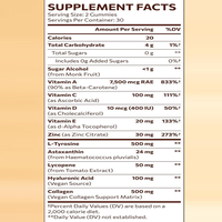 Gummies de vitamines bronzantes pour une peau saine et un bronzage amélioré, supplément de collagène pour la peau, marque privée, bonbons gélifiés, 60 unités