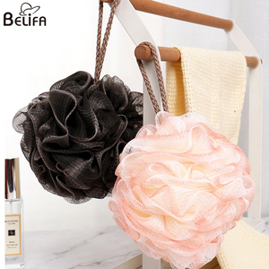 Hot Selling Shower Sponge Loofahs Large Bath Sponge Mesh Wash Puff Shower Poof Body <strong>Loofas</strong> for Bathing Body Scrub Exfoliating - Product Image 4