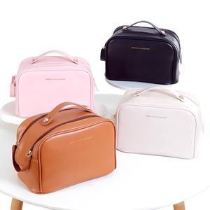 <b>Large</b> Capacity Soft PU Custom OEM Brand Anhui Origin <b>Makeup</b> Organizer <b>Bag</b> Candy Pattern Fashionable Zipper Closure for Everyday - Product Image 1