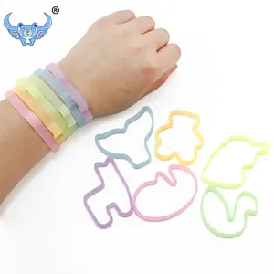 Wholesale Favors Fun Silly Animal Shaped Rubber Bands Kids Toy Colorful High Elastic Silicone Rubber Bands