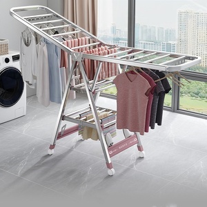 ราวตากผ้าสแตนเลสพับได้ 170 ซม. ราวแขวนผ้าอเนกประสงค์สำหรับร้านเสริมสวย - Product Image 5