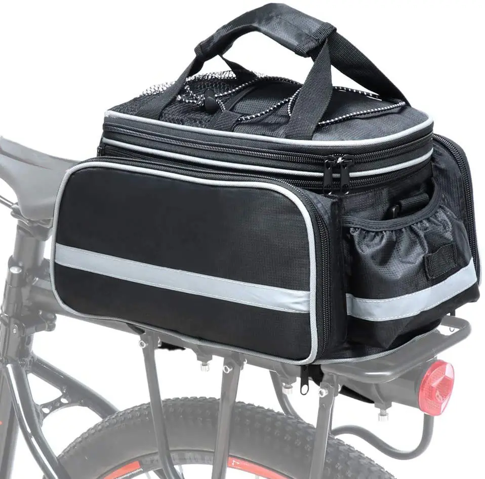 2020 OEM large capacity multifunction waterproof saddle bike trunk bag bicycle rear seat pannier cycling carrier