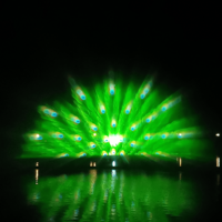 Spectacle de Fontaines Musicales Flottantes Commerciales Extérieures sur Lac, Projection de Films sur Écran d'Eau Numérique Laser Holographique 3D 30m x 15m LSL