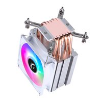 QiuzAim Desktop X79 CPU dissipateur de chaleur 9cm lumineux 2/4/6 caloduc refroidi par air double canal 2011 CPU ventilateur 4 broches E5 silencieux X99