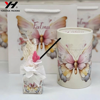 Boîte de cylindre cosmétique avec logo personnalisé Emballage de boîte-cadeau de cylindre en papier enduit Emballage de tube cosmétique haut de gamme résistant à l'usure