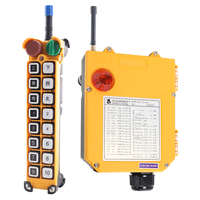 Control Remoto Industrial por Radio F24-16S con Función de Parada de Emergencia, 16 Botones, Impermeable, para Grúa de Camión