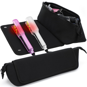 <span class=keywords><strong>Plancha</strong></span> de <span class=keywords><strong>pelo</strong></span> de neopreno personalizada para mujer, herramientas de rizador, estuche de almacenamiento, herramientas de peinado, bolsa de viaje con alfombrilla resistente al calor - Product Image 1