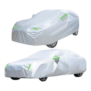 Funda para Coche Impermeable para Exteriores, Protección Total contra el Sol y el Calor, Funda <span class=keywords><strong>de</strong></span> PEVA con Protección Anti-UV para <span class=keywords><strong>Fiat</strong></span> <span class=keywords><strong>500</strong></span> - Product Image 2