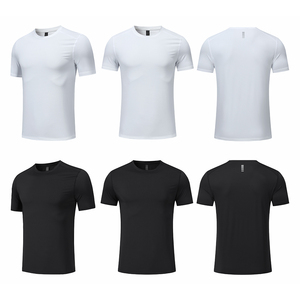 Wholesale Men Compression <b>Base</b> <b>Layer</b> T-Shirt Over Sized t Shirt Men Athletic Gym Sportswear - Product Image 2