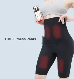 Pantalones cortos de Fitness EMS para entrenamiento de rehabilitación, adelgazamiento corporal en casa