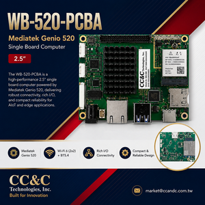 คอมพิวเตอร์บอร์ดเดี่ยวพลังงานต่ำ 10 TOPS MediaTek Genio 520 MT8371 พร้อม WiFi 6 รุ่น MT7921L - Product Image 1