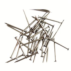 Clous à tête plate de calibre 18 F10, clous pneumatiques galvanisés, clous en métal pour rembourrage de canapé - Product Image 1