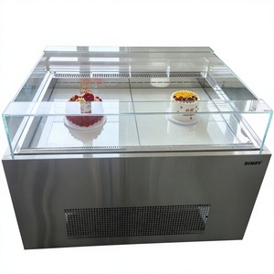 Vitrina Refrigerada Comercial Personalizada para Pasteles con Isla Central, Gabinete de Conservación de Frescura con Enfriamiento por Aire -8°C ℃   ~ 3 ℃   Para Panaderí<span class=keywords><strong>a</strong></span> de Alta Gama - Product Image 1