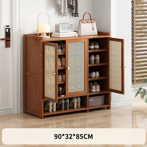 Nuevo y Popular Armario para Zapatos de Bambú, Plegable, Moderno, para la Entrada, Sala de Estar o Apartamento, con Estantes Ajustables Grandes - Product Image 6