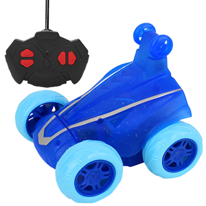 Voiture RC Stunt Lumineuse 27 MHz avec Effets Clignotants, <span class=keywords><strong>Jouet</strong></span> Rotatif et Capotable pour Jeunes Enfants à Prix Abordable - Product Image 1