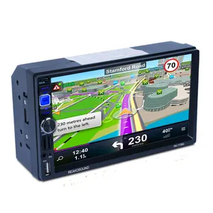 7159G 7 &#39;&#39;Araba GPS Navigasyon Çalar AM FM RDS Radyo AUX, hızlı Şarj USB Ayna Bağlantı Android IOS Için