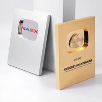 Plaques de Récompense en Aluminium à Logo Personnalisé, Plaques de Prix en Métal, Trophées Vierges en Gros