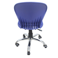Chaise de bureau ergonomique pivotante moderne et simple, réglable en hauteur, en plastique, pour salle à manger, usage informatique et réunions