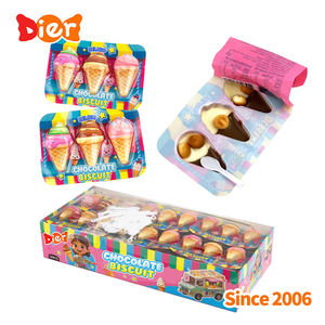 Vente en gros OEM marque privée personnalisée bonbons collations exotiques forme crème glacée tasse à biscuits au chocolat confiture de chocolat halal jouets de bonbons pour enfants - Product Image 5