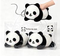 Jouets en peluche personnalisés en coton PP super doux, motif panda, taille sur mesure, couleur et logo personnalisables, unisexe, anti-stress émotionnel, vente en gros
