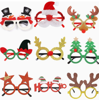 Ensemble de serre-têtes et lunettes de Noël, accessoires de fête de Noël, accessoires de photomaton de Noël pour enfants et adultes, cadeaux de fête de fin d'année