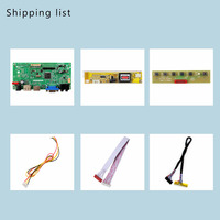 Carte de contrôle d'affichage LCD 1024X768 1280X800 1366X768 30 broches, carte de contrôle d'affichage LCD LVDS DP VGA Audio pour écran 14'' 14.1'' 15.6''