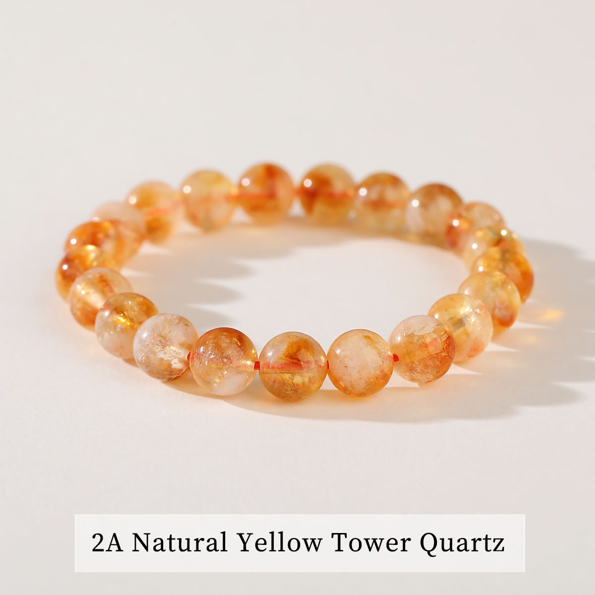 2A Natural Yellow Tower Quartz Bracelet