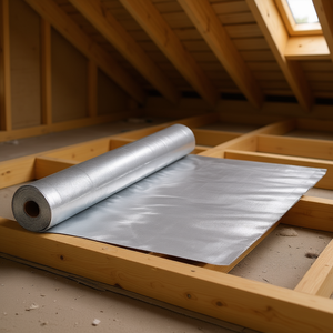 Rollo de Aislamiento Térmico de Tela Tejida Doble Reflectante, Barrera Radiante, 3000 x 48 Pulgadas, 6.5 Mil, Protección Contra el Calor, Modelo D0100HAD2BY - Product Image 2