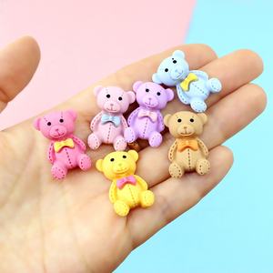 Directo de Fábrica: Adorno de Oso de Dibujos Animados, Caja de Papelería de Resina DIY, Decoración para Funda de Teléfono Móvil, Accesorios de Broche, Arte de Amor - Product Image 1