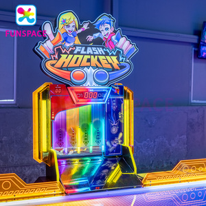 Funspace, nueva máquina de juego de Air Hockey, funciona con monedas, Arcade Sport, mesa de Air Hockey de acrílico de 100mm con <span class=keywords><strong>boletos</strong></span> de lotería - Product Image 4