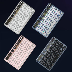 Teclado Bluetooth Transparente para Tablet, Mini Teclado Inalámbrico Bluetooth Original para iPad, Proveedores de Tablets Samsung 9 - Product Image 1