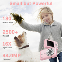 Appareil Photo Numérique HD Rose Portable Compact pour la Photographie, Appareil Photo de Poche Prêt à l'Emploi