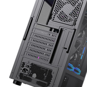 Boîtier de jeu ATX Lovingcool en vrac avec deux panneaux en maille, compatibilité pleine taille, prêt pour AIO 240 mm, grand volume intérieur, réduction - Product Image 5