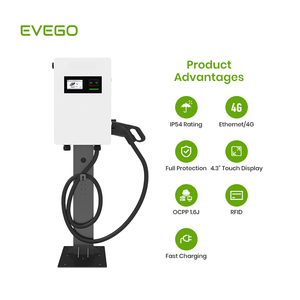 สถานีชาร์จรถยนต์ไฟฟ้าแบบติดผนังสำหรับใช้ในบ้าน รุ่นใหม่ CE Commercial 40kW ชาร์จเร็ว รองรับหัวชาร์จ GBT CCS1/CCS2 แบบหัวเดียว - Product Image 5